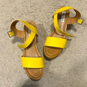 Steve Madden | Yellow Leather Connection Wedges